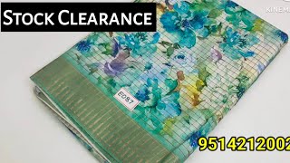 💥MIXED 💥AND 👇STOCK💥 CLEARANCE SALE COLLECTION 211124evergreensarees officewear offer [upl. by Lauren]