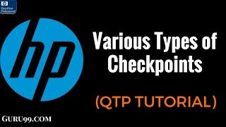 Various Types of Checkpoints  HP UFT QTP TutoriaL 14 [upl. by Eirak358]