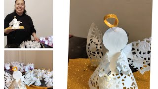 Hermosos Angelitos de Papel Facil Tutorial 😇❤️ [upl. by Ettedranreb269]