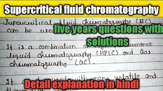 supercritical fluid chromatographySFCprincipleinstrumentationApplications relatechemistry21 [upl. by Sacha602]