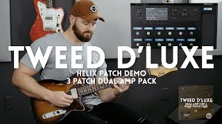 Tweed DLuxe  Line 6 Helix Patch Demo  Three patches in one pack [upl. by Ravi]