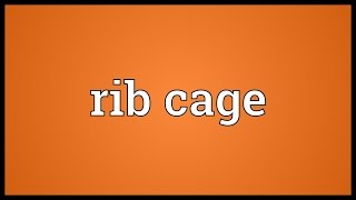 Rib cage Meaning [upl. by Eicirtap]