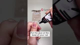 Semisolid nail glue tutorial [upl. by Erait]