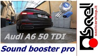 Sound booster pro Audi A6 50 TDI  Active sound Kufatec [upl. by Dnomsad]