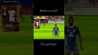 Mistake by goalkeeper in pressure ronaldo x rudiger 🔥 efootball fifa pesmobile trending top pe [upl. by Albric]