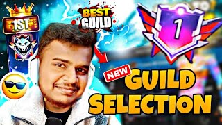 💥NEW GUILD SELECTION ellarum vaanga  freefire guild [upl. by Aronael860]