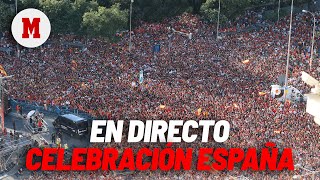 CAMPEONES EUROCOPA 2024  Celebración de España con la afición en vivo [upl. by Saeger]