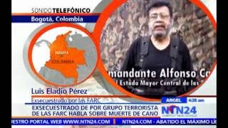 Exsecuestrado por las FARC habla sobre la muerte de Alfonso Cano [upl. by Yssim]