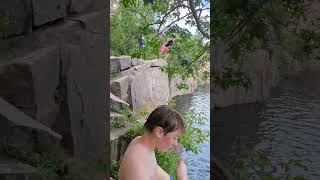 21 foot flip cliff jump [upl. by Reese]