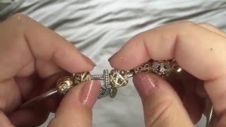 Two Tone Pandora Charm Bracelet [upl. by Kcire720]