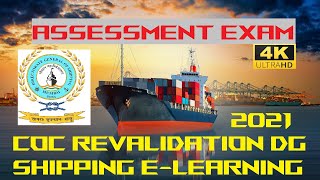 COC Revalidation ELearning ASSESSMENT EXAM Questions Engineers Quiz  DG Shipping  2021  India [upl. by Orv224]