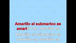 Submarillo amarillo  Yellow Submarine Karaoke [upl. by Llekram]