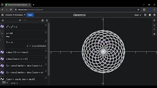 Visualizing Irrationality of Pi Animation in Desmos [upl. by Arihat]