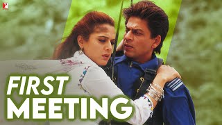 First Meeting  VeerZaara  Hum Tum  Shah Rukh Khan  Preity Zinta  Saif Ali Khan  Rani Mukerji [upl. by Adniram]