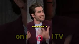 Jake Gyllenhaal called out Stephen Colbert jakegyllenhaal interview shorts [upl. by Lirva]