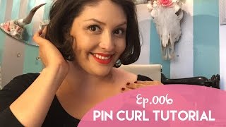 Ep 006 Pin Curl Tutorial for Short Hair [upl. by Coonan515]