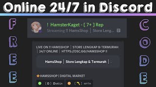 Cara membuat akun discord online 24 jam  Costum Activity Discord  Discord Tutorial [upl. by Shepperd415]