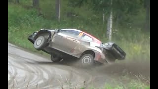 Katsuta spin amp crashes  Päijälä action  Secto rally Finland 2023 [upl. by Lletnohs]