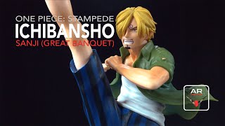 One Piece Stampede Ichibansho Sanji Great Banquet  AR Figure [upl. by Leisha]