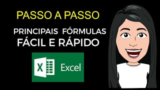 EXCEL BÁSICO  COMO FAZER SOMA MULTIPLICAÇÃO SUBTRAÇÃO DIVISÃO NO EXCEL PRINCIPAIS FÓRMULAS [upl. by Nnylahs9]