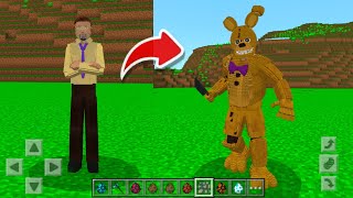 Best FNAF Spring lock Failure Addon in Minecraft PE [upl. by Rita389]