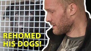 Tearful Goodbye Man Forced to Rehome His Dogs [upl. by Enaoj703]