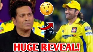 Sachin Tendulkar HUGE REVEAL on MS Dhoni😱 IPL 2024 CSK vs RCB Cricket News Facts [upl. by Gershom]