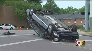 Hearse crashes during funeral procession [upl. by Nevak165]