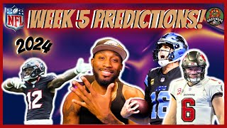 2024 NFL WEEK 5 PREDICTIONS [upl. by Vivyanne476]