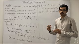 Lecture 20  Monotonic sequences  Definition Examples  Convergence of Monotonic sequence  Tamil [upl. by Noiro98]