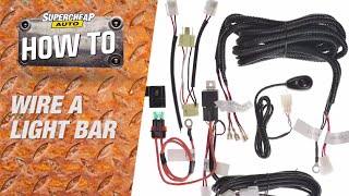 How to  Wire a LED Light Bar  Supercheap Auto [upl. by Ahkeber]