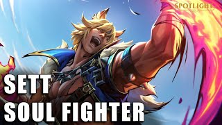 Sett Soul Fighter  Skin Spotlight COMPLETO [upl. by Earesed]