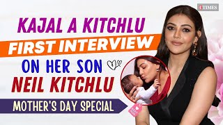 Kajal Aggarwals FIRST INTERVIEW On Her SON Neil Kitchlu FIRST Words Cute Habits  Mothers Day [upl. by Inoj]