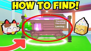 How To Find The Traveling Merchant In Pet Simulator X BEST GUIDE  ROBLOX [upl. by Steddman]