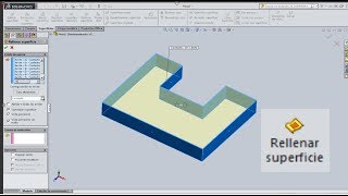 Modelado de Superficies Rellenar superficie en Solidworks 2014 [upl. by Narik368]