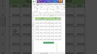 How to create dynamic calendar in excel  how to create calendar in excel 2024 [upl. by Sackey995]