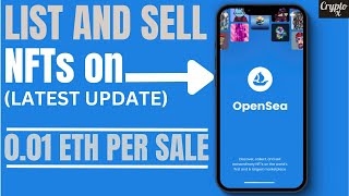 How To Mint And Sell NFTs On OpenSea in 2024  Earn 001 ETH Per NFT sale on OpenSea [upl. by Gregory]