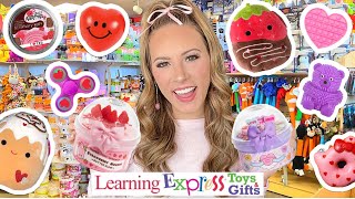 I BOUGHT EVERY VALENTINES DAY FIDGET SLIME amp SQUISHMALLOW FROM LEARNING EXPRESS 💝😍💐 [upl. by Aihseyk]