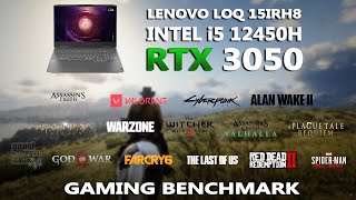 LENOVO LOQ  i5 12450H  RTX 3050 6GB Gaming Benchmark Test in 2024  Tested in 15 Games [upl. by Luciano]