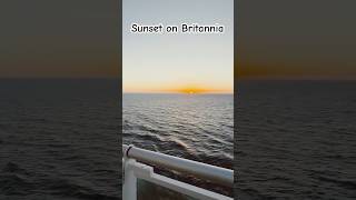 The Sunsets on Britannia cruise sunset cruiselife [upl. by Lukash]