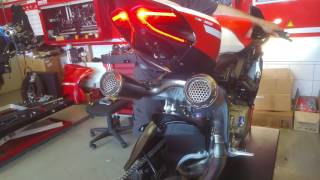 Ducati superleggera 1299 spitting flames with akrapovic racing exaust [upl. by Llertnahs]