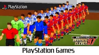 JLeague Jikkyou Winning Eleven 97 Quick Gameplay Playstation [upl. by Llewsor413]