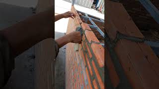 How to Lay the Bricks  Daily Construction Job shorts shortsvideo [upl. by Clarisse]