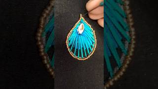 peacock feather stitch aariembroidery embroidery handembroidery class enquiry 8010888799 [upl. by Luapleahcim]