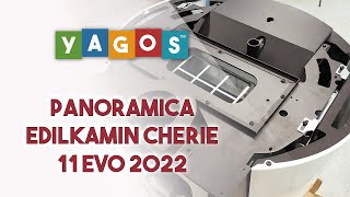 Stufa pellet Edilkamin Cherie 11 evo new 2022 panoramica recensione yagosit [upl. by Aoniak]