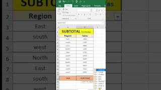 Mastering Subtotal Formula in Excel  Comprehensive Tutorial for Data Analysis excel [upl. by Jobyna]