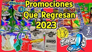 Promociones Que Regresan Este 2023TAZOS de SabritasOLOCOONS de Bimbo [upl. by Hajar]