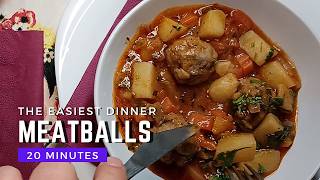 The Secret to Making Meatballs Stew in Just One Pot [upl. by Cusick]