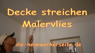 Malervlies Decke streichen [upl. by Christensen]