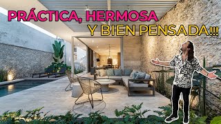 CASA de RENOMBRADO ARQUITECTO experto en FUNCIONALISMO 🤔 2 Recámaras Piscina y MUCHAS ideas [upl. by Heisel]